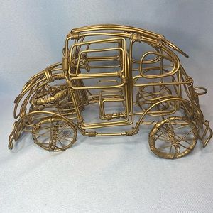 VW BUG car wire decor. Gold